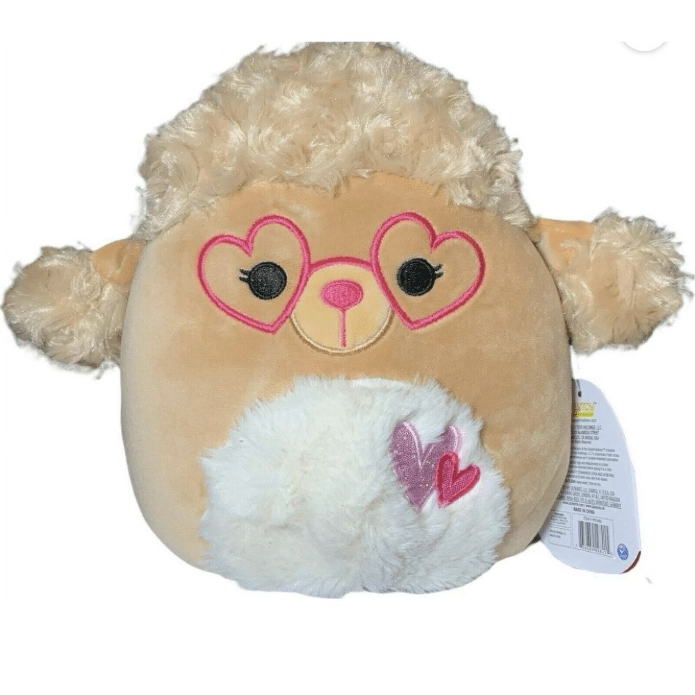 Squishmallow 'Jacinda The Poodle'  W/Glasses ~ 8" Plush Toy ~ NWT